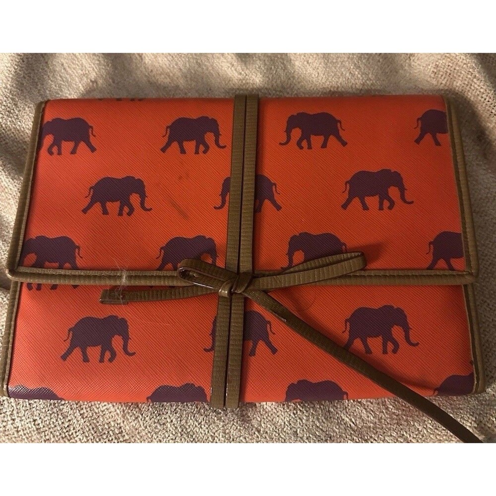 Stella & Dot Jewelry Organizer Travel Bag Pouch - "Bring Your Bling" Elephant